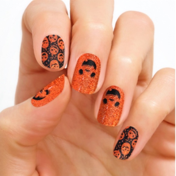 *Retired, HTF* Color Street: Oh My Gourd! | Halloween Orange Black Pumpkin - Picture 7 of 8